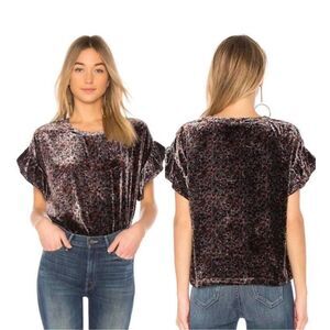 Current/Elliott The Janie Top in Floral Velvet sz 0